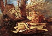 E-cho and Narcissus Poussin
